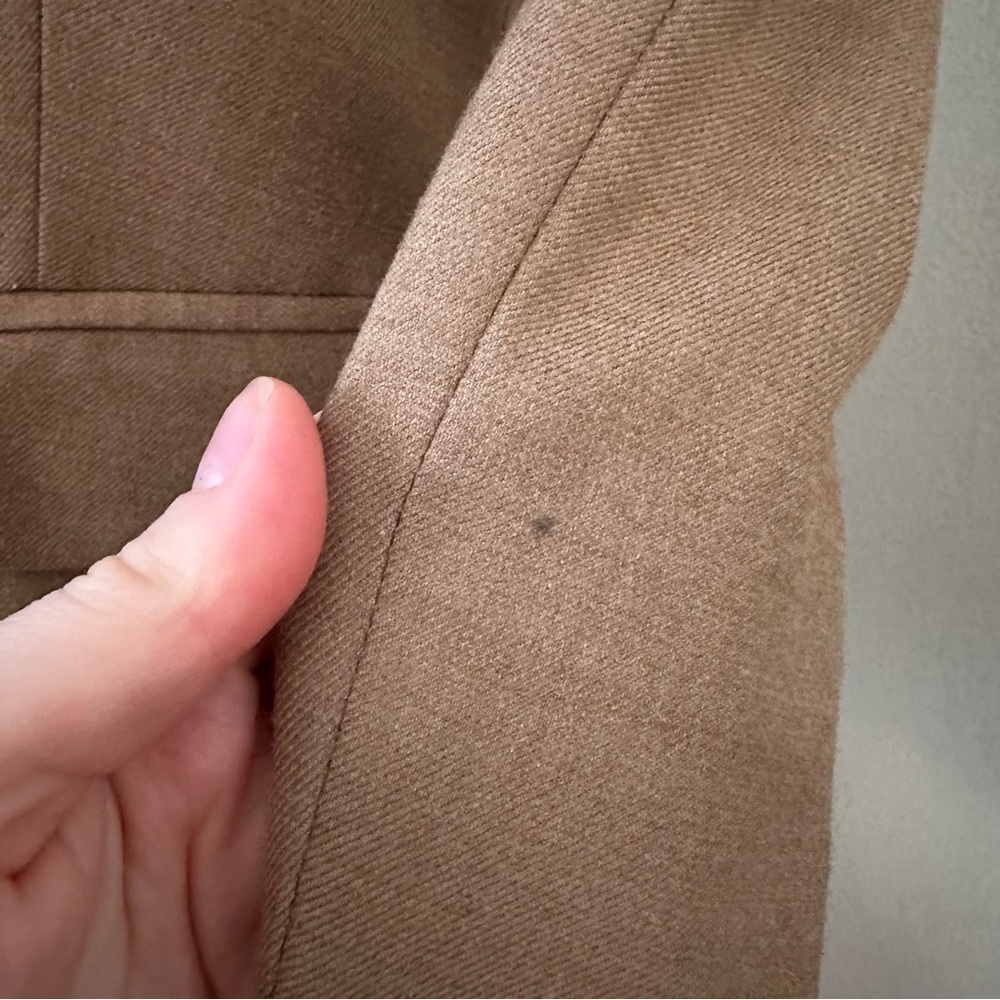 J. Crew Wool Blend Camel Long sleeves schoolboy blazer Size 2 - Picture 11 of 15